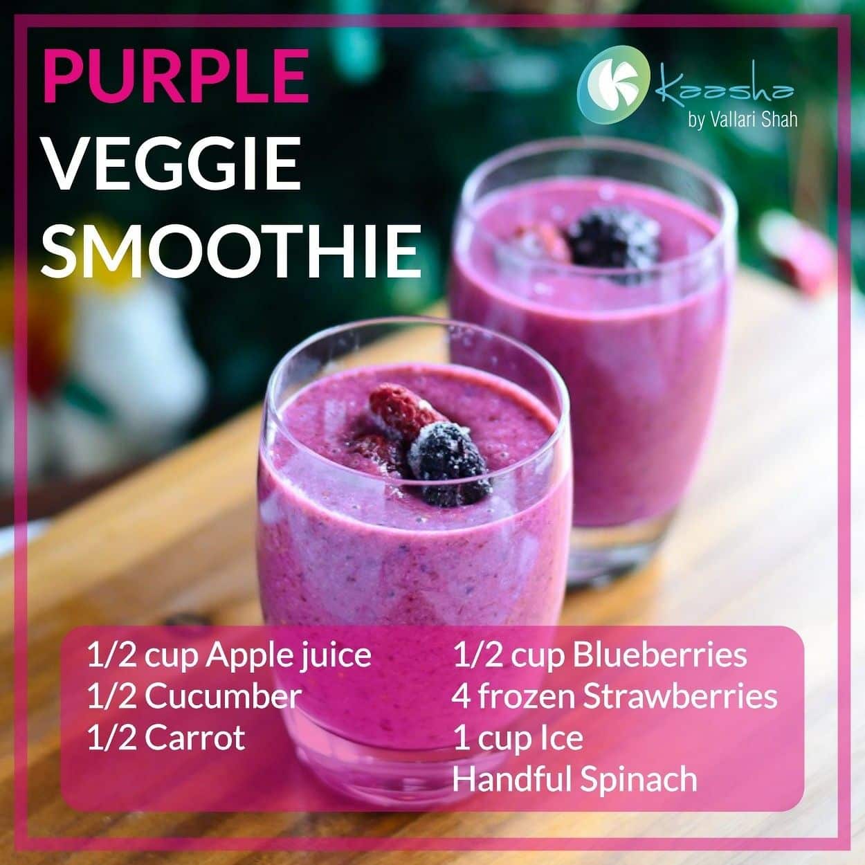 RECIPE This is a fun way to sneak veggies into a smoothie because the ...
