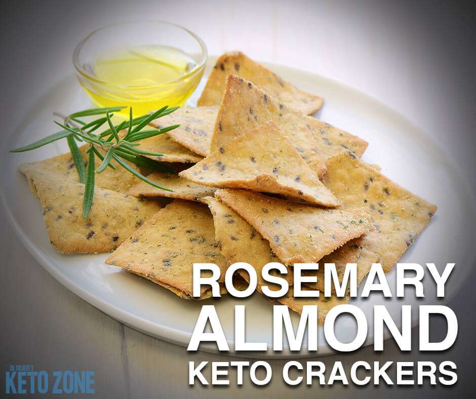 Rosemary Almond Keto Crackers