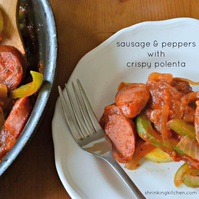 Sausage &  Peppers with Crispy Polenta (spon)