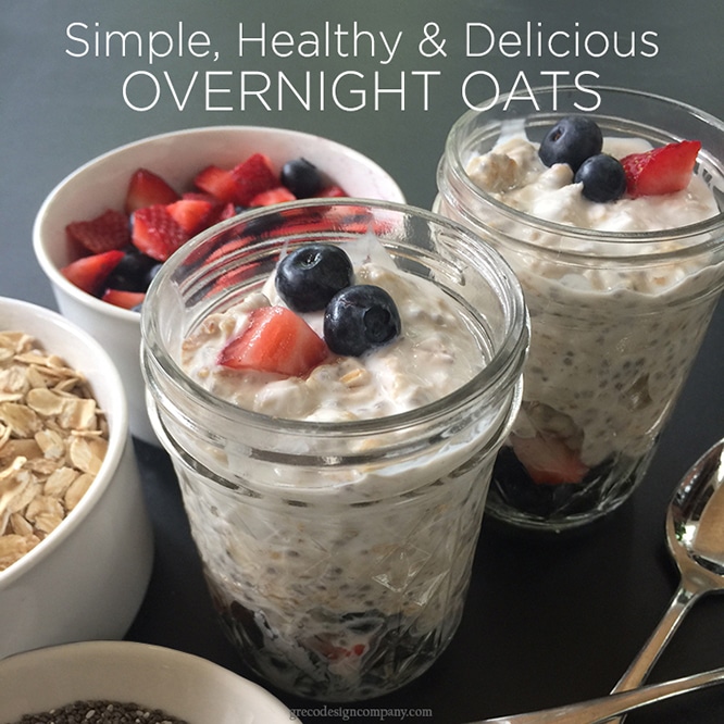 simple, healthy &  delicious overnight oats recipe