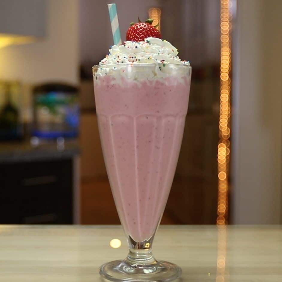 Spiked Strawberry Milkshake