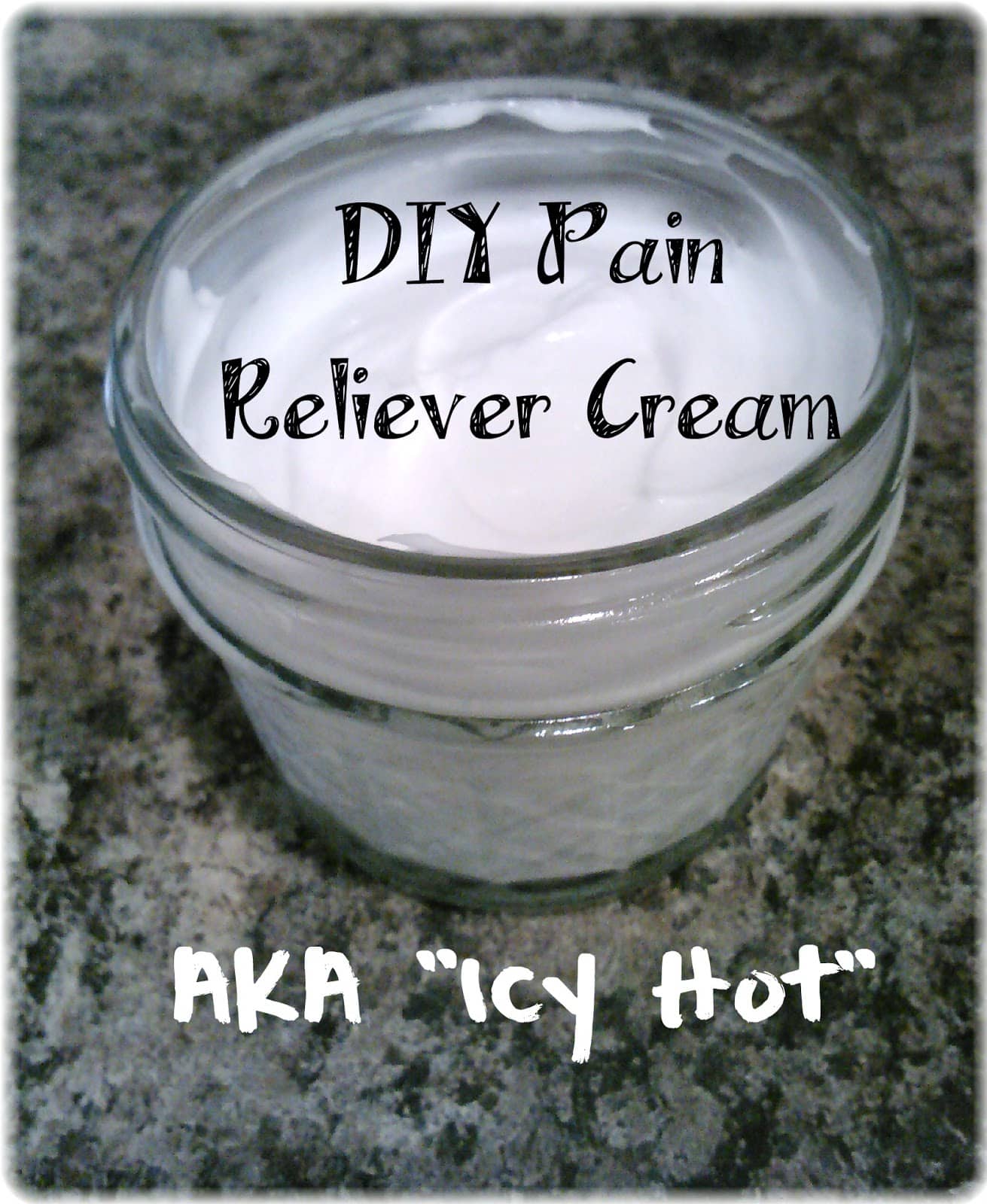 Sports Bras and Aprons: Homemade Natural Pain Relieving Cream (aka " Icy ...