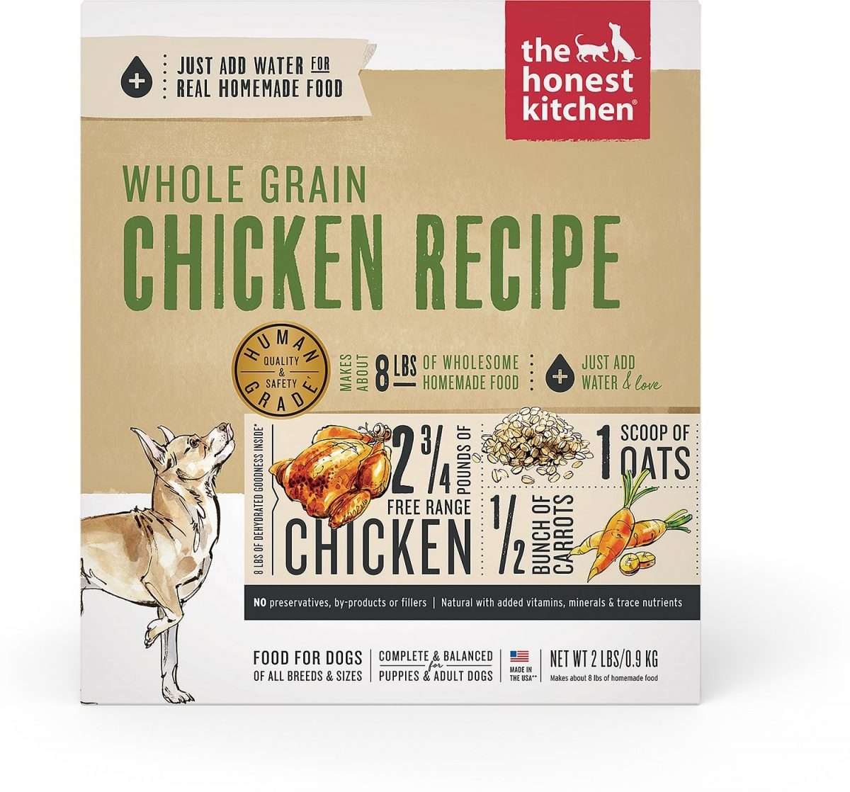 THE HONEST KITCHEN Whole Grain Chicken Recipe Dehydrated Dog Food, 2