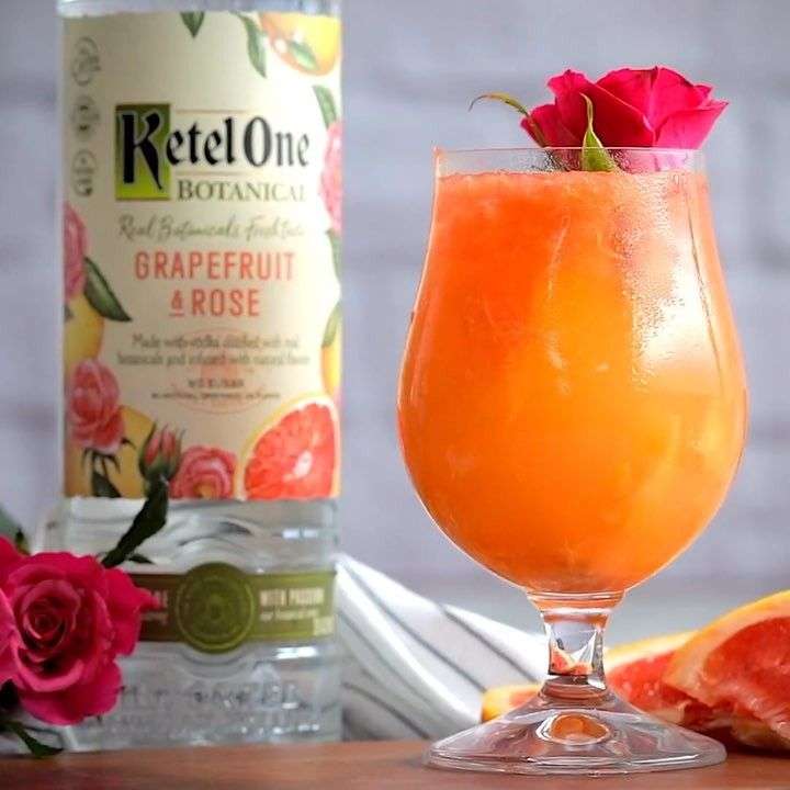 The Perfect Grapefruit &  Rose Ketel One Cocktail for ...