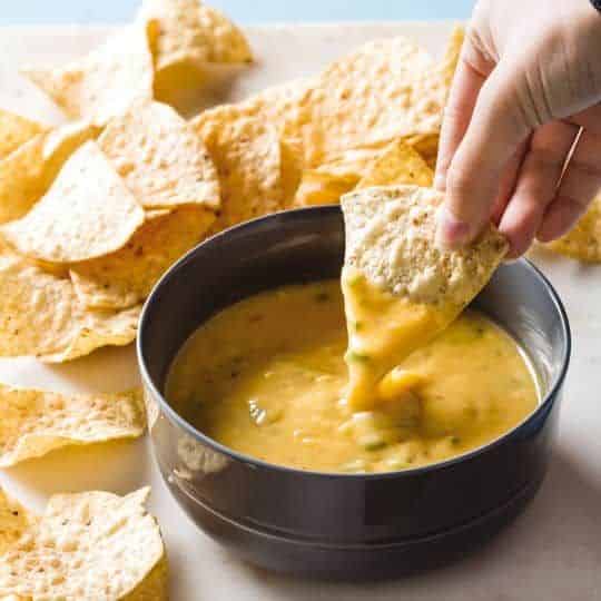 This creamy, cheesy vegan nacho dip is sure to score a home run with ...