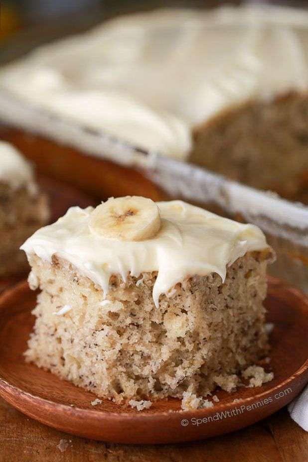 This is, hands down, the BEST banana cake I