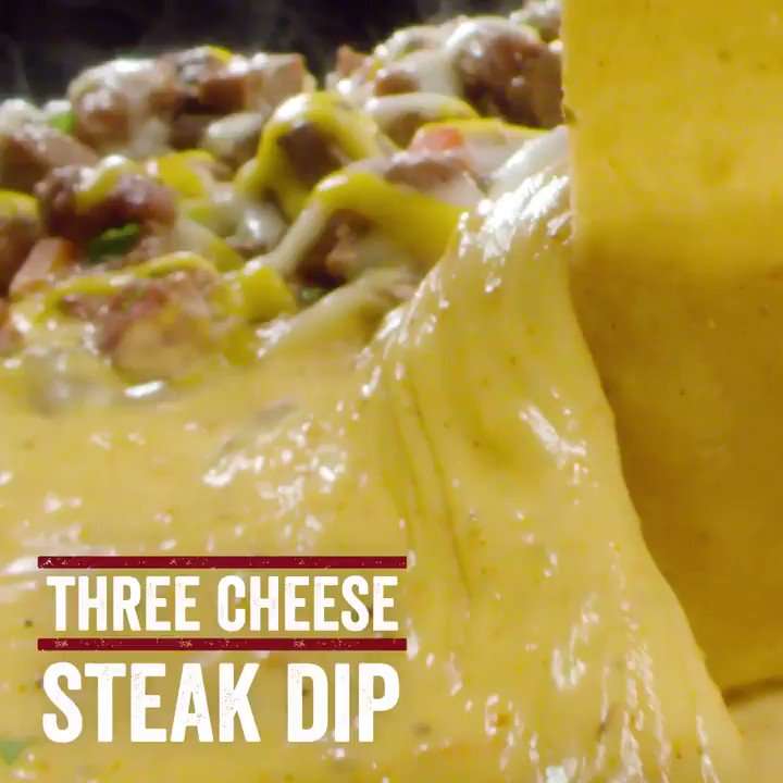 Three Cheese Steak Dip Recipe