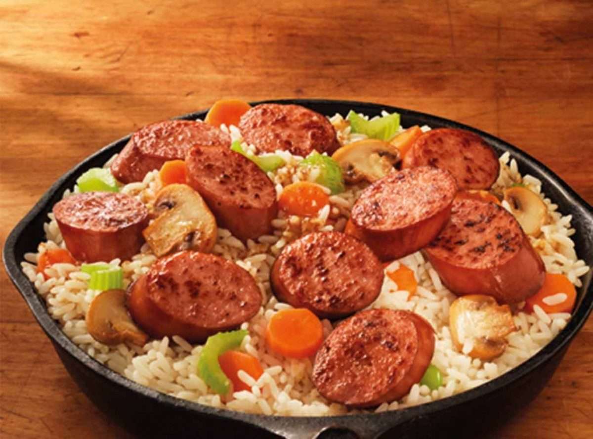Try something different with Hillshire Farm® Beef Smoked Sausage with ...