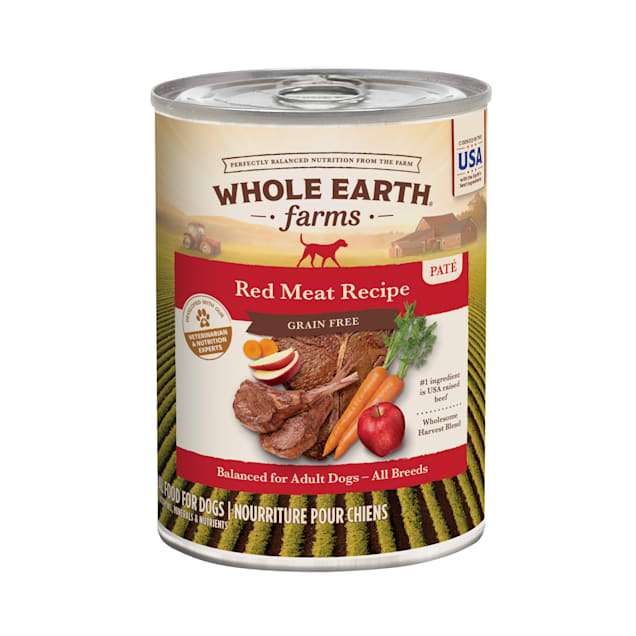 Whole Earth Farms Grain Free Canned Dog Food, Red Meat ...