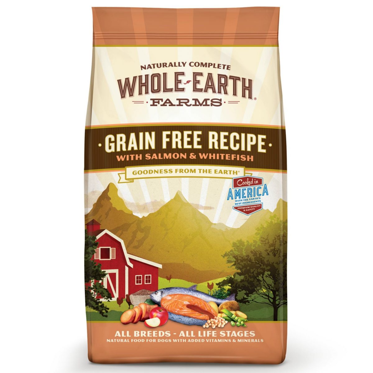 Whole Earth Farms Grain Free Recipe with Salmon &  Whitefish Dry Dog ...